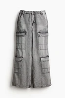 Denim Cargo Pants