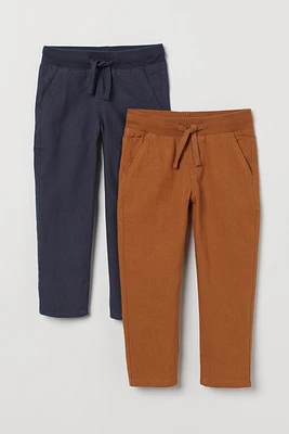 2-pack Linen-blend Chinos