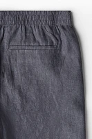 Regular-Fit Linen Shorts