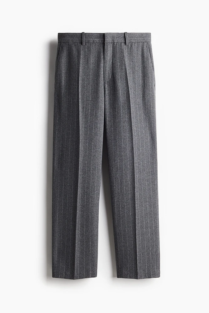 Relaxed Fit Wool-Blend Suit Pants