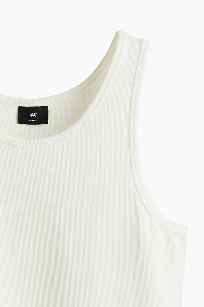 Slim Fit Ribbed Tank Top