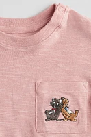 Cotton T-Shirt with Patch Pocket