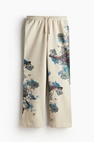 Floral-Print Cotton Joggers