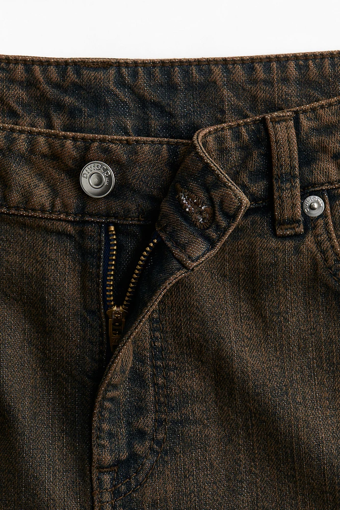 Baggy Flared Low Jeans