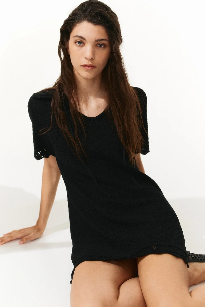 Pointelle-Knit Dress
