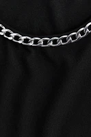 Chain-Detail Long-Sleeved Top