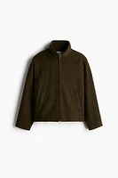 Regular Fit Wool-Blend Bouclé Jacket