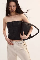 Ribbed Tube Top with Flatlock Seams