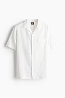 Regular Fit Linen-Blend Resort Shirt