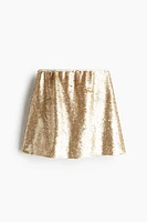 Sequined Mini Skirt