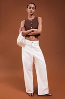 Cropped Jersey Vest