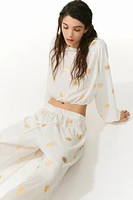 Crinkled Jersey Top