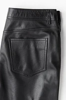 Ankle-Length Leather Pants