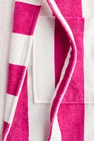 Striped Cotton Terry Bathrobe