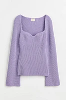 Rib-knit Top