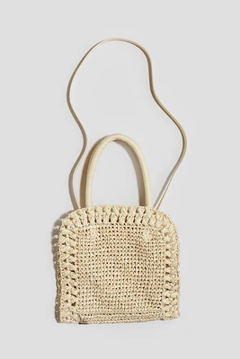 Sac à bandoulière en paille