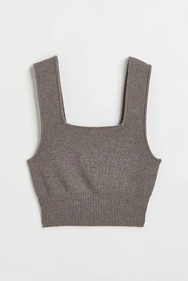 Fine-knit Crop Top