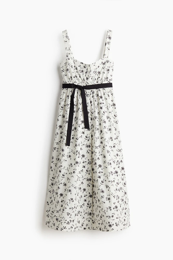 Tie-Belt Dress