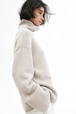 Cashmere-Blend Turtleneck Sweater