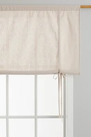 Linen-blend Roll-up Curtain