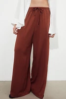 Wide-cut Pull-on Pants