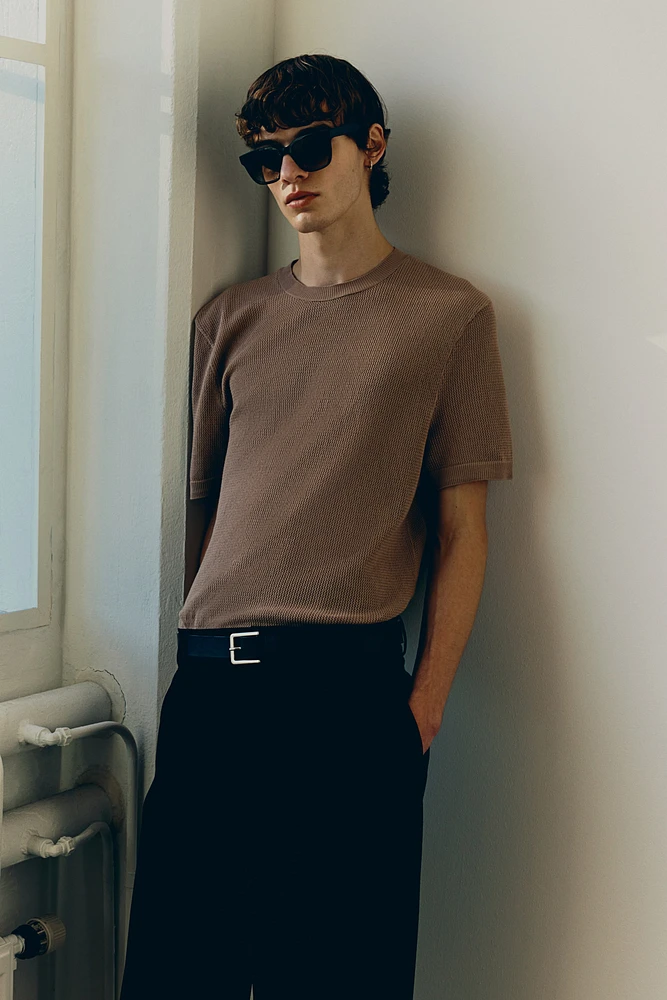 T-shirt tissé Coupe Amincie