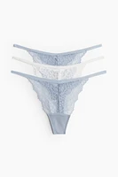 3-pack Lace Thong Briefs