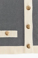 Fine-Knit Cardigan