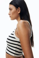 Cropped Ribbed Tank Top