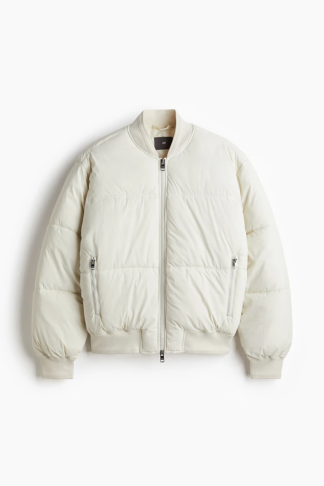 Loose Fit Padded Bomber Jacket