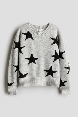 Jacquard-knit jumper