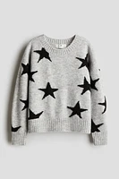 Jacquard-knit jumper