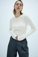 Fine-Knit Wool Sweater