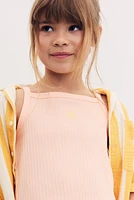 Embroidered-Detail Strappy Top