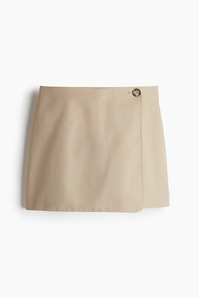 Jupe-short en twill