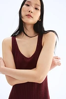 Rib-Knit Dress