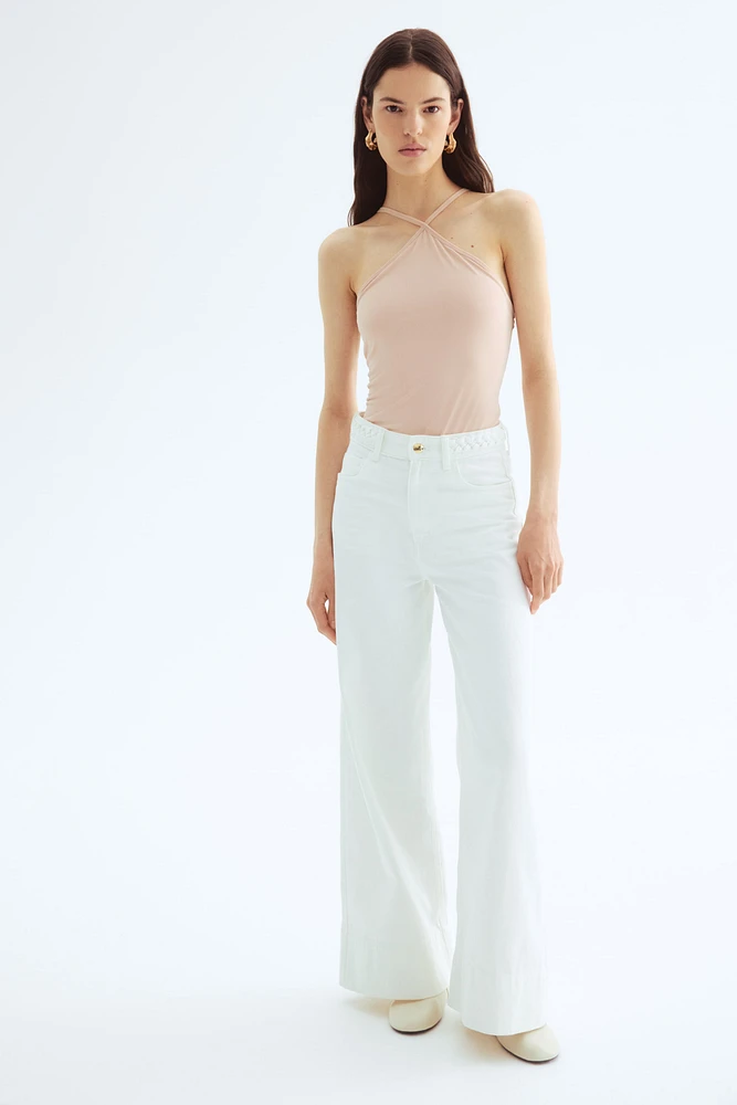 Crêpe Thong Bodysuit