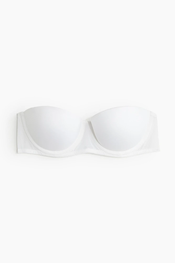 Padded Microfiber Balconette Bra