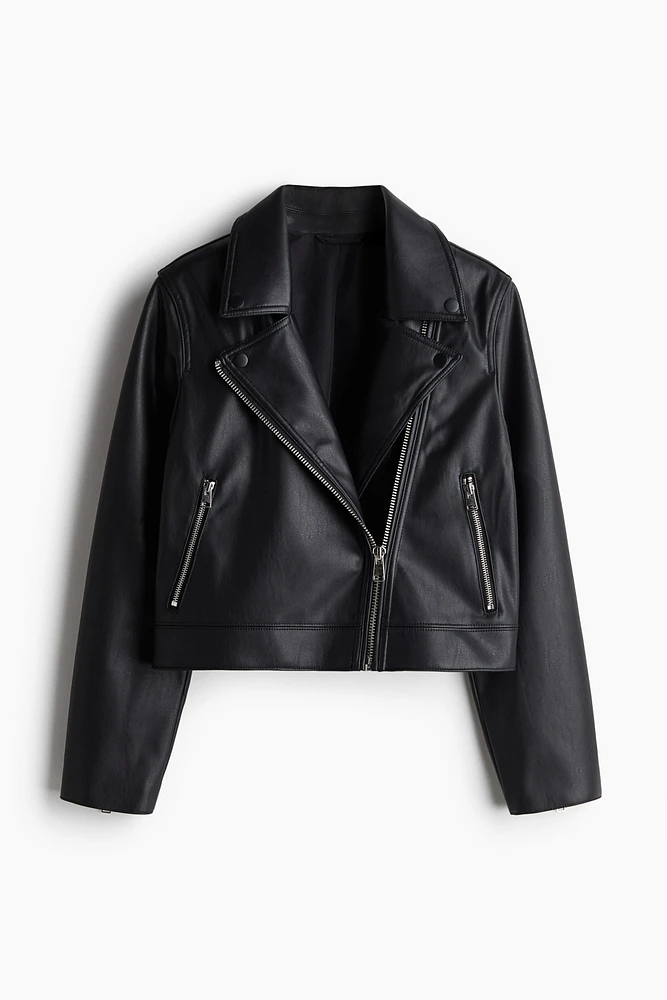 Veste courte de style motard