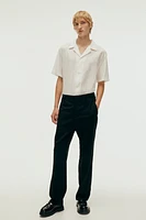 Regular Fit Textured-weave Resort Shirt
