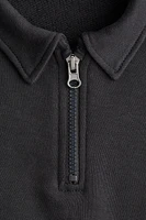 Sweatshirt Half-Zip Polo Shirt