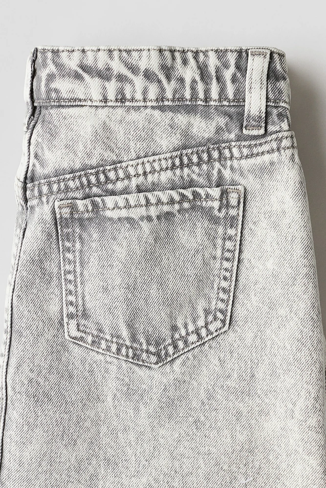Denim Wrap Skirt