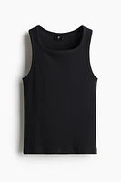 Slim-Fit Ribbed Tank Top