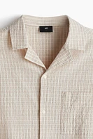 Loose-Fit Seersucker Resort Shirt