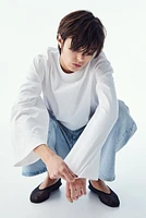 High Rise Wide-cut Jeans