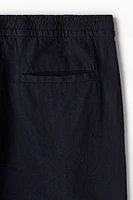 Regular-Fit Linen-Blend Pants