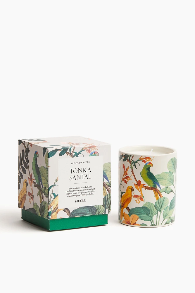 Scented Candle in Ceramic Holder