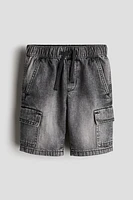 Denim Cargo Shorts