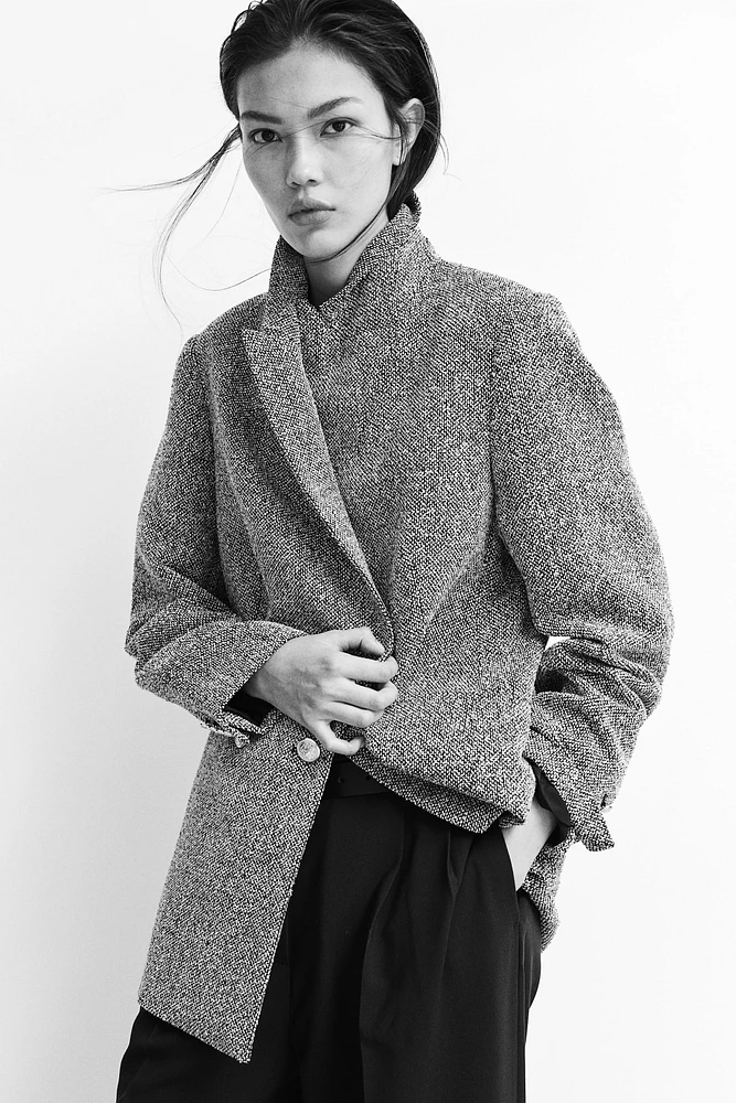 Blazer en tissu texturé
