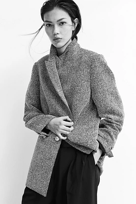 Blazer en tissu texturé
